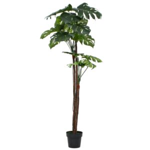 Künstliche Monstera Pflanze 170 cm Fensterblatt Dekopflanze mit Topf