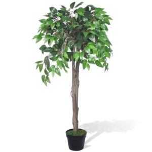 Künstlicher Zwerg-Ficus 110 cm Dekopflanze im Topf