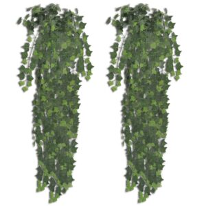 2er Set Künstlicher Efeu 90 cm Hängepflanze Dekoration