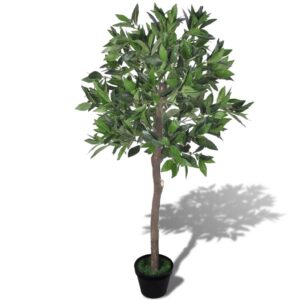 Künstlicher Lorbeerbaum 120 cm Dekobaum mit Topf realistisch