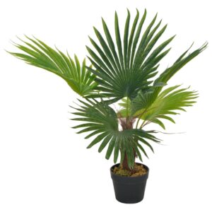 Künstliche Palme 70 cm Dekopflanze realistisch mit Topf