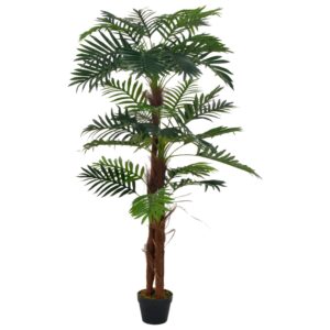 Künstliche Palme 165 cm Dekopflanze realistisch mit Topf