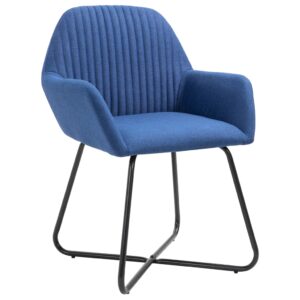Armlehnstühle Gepolstert 2er Set Blau 61 x 61 x 84 cm