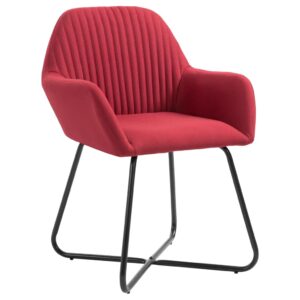 Armlehnstühle Gepolstert 2er Set Weinrot 61 x 61 x 84 cm