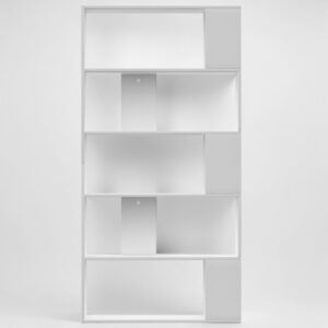 Bücherregal 80 X 24 X 159 Cm Holzwerkstoff in Weiss