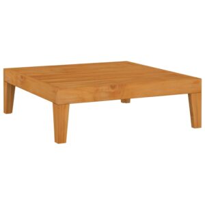 Gartentisch Holz Akazie Massiv Natur 68,5 x 68,5 x 24 cm
