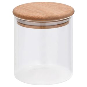 10er Set Vorratsgläser 600 ml mit Bambusdeckel Glas Aufbewahrungsgläser