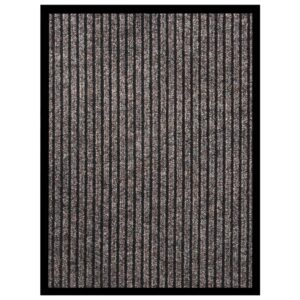 Fußmatte Gestreift Rutschfest Polypropylen Beige 40 x 60 cm