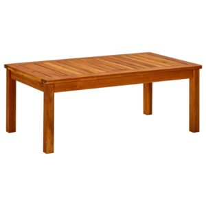 Garten-Couchtisch Akazie Massivholz Braun 90 x 50 x 36 cm