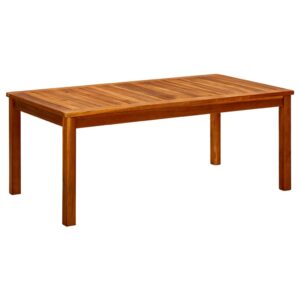 Garten-Couchtisch Akazie Massivholz Braun 110 x 60 x 45 cm