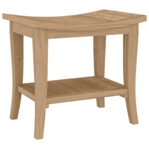 Beistelltisch Teak Massivholz Badezimmer Tisch 50 x 35 x 45 cm