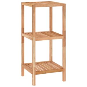 Badregal Walnussholz Massiv Natur 36 x 36 x 79 cm