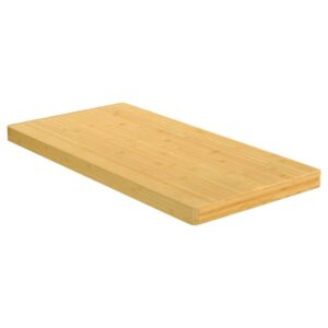Schneidebrett aus Bambus Natur 100 x 50 x 4 cm
