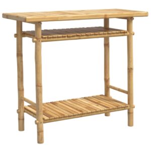 Konsolentisch Ablage Bambus Natur 90 x 37 x 75 cm