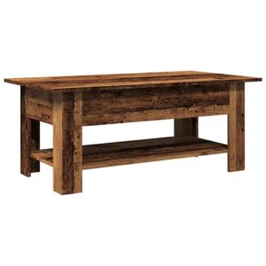 Couchtisch Altholz Braun 102x55x42 cm Holzwerkstoff mit Stauraum