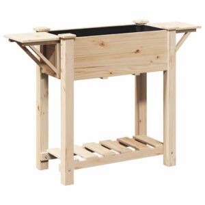 Garten-Pflanzgefäß mit Regal Fichte Massivholz 111 x 37 x 76,5 cm