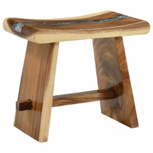 Hocker aus Suarholz Massiv Handgefertigt Natur 50 x 30 x 44 cm