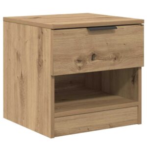 2er Set Nachttische Artisan Eiche mit 2 Schubladen & Regalen Holzwerkstoff 40 x 39 x 40 cm