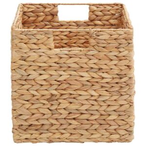 2er Set Aufbewahrungskörbe Wasserhyazinthe Natur 28 cm mit Griff