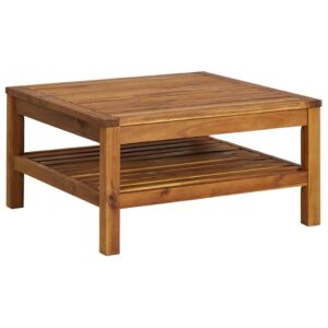 Gartentisch Akazie Massivholz 65 x 65 x 35 cm