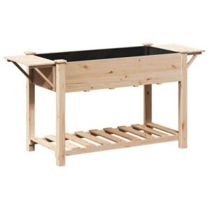 Garten-Pflanzgefäß mit Regal Fichte Massivholz 155 x 59 x 76,5 cm