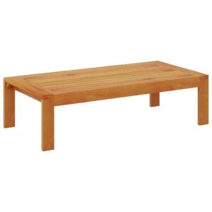 Gartentisch aus Akazienholz Natur Geölt 100 x 50 x 27 cm