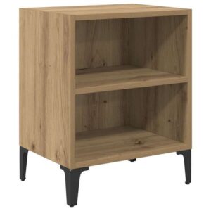 Nachttisch 2er Set Artisan-Eiche mit 2 Regalen 40 x 30 x 50 cm