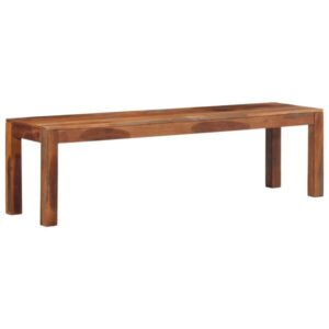 Sitzbank Akazienholz Massiv 160 x 40 x 45 cm Braun