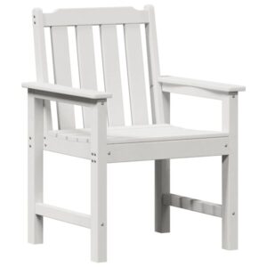 2er Set Gartenstühle Weiß mit Armlehnen 65,5 x 59 x 88 cm