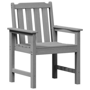 2er Set Gartenstühle Hellgrau mit Armlehnen 65,5 x 59 x 88 cm