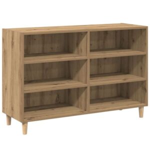 Sideboard aus Massivholz Artisan-Eiche Modern mit 6 Fächern 103,5 × 35 × 70 cm