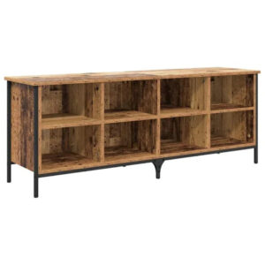 Schuhschrank Altholz Braun 131x35x50 cm Industrial Design