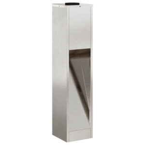 2er Set Solar LED Wegeleuchten Silber aus Stahl 18 x 18 x 80 cm