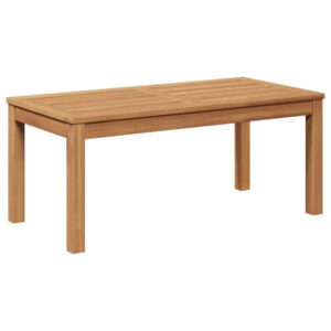 Gartentisch Teak Massivholz Braun 95 x 45 x 40 cm